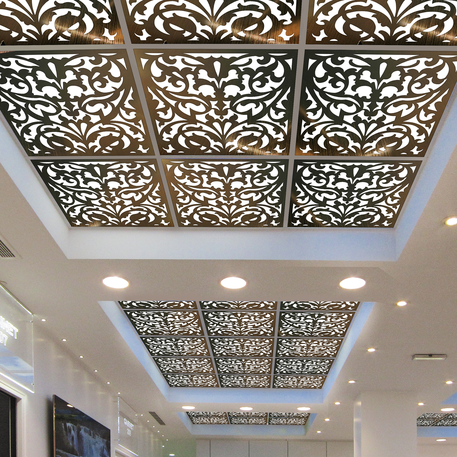 تایل سقفی آسمان مجازی بنی دکو مدل MC21 سایز 60x60 سانتی متر بسته 4 عددی