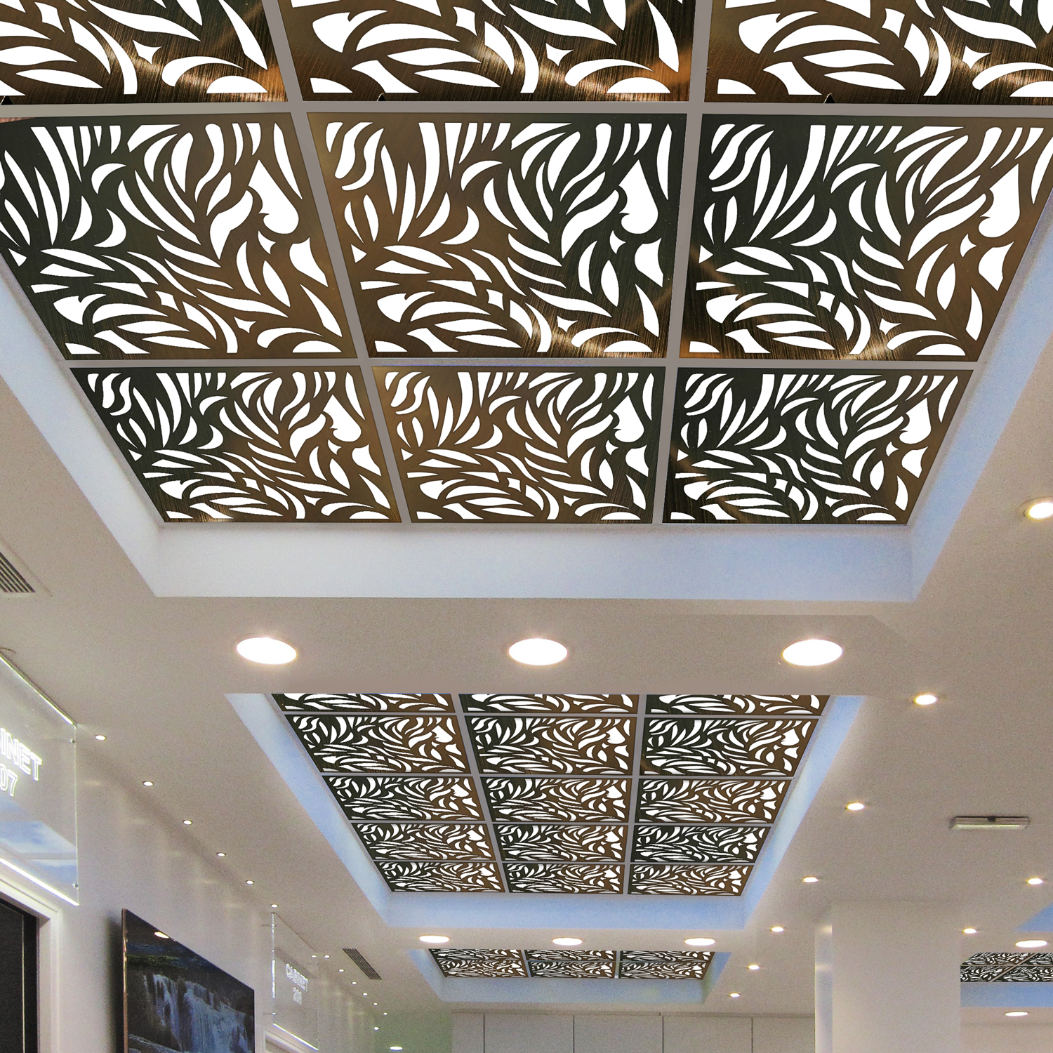 تایل سقفی آسمان مجازی بنی دکو مدل MC17 اندازه 60x60 سانتی متر مجموعه 4 عددی