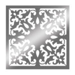 تایل سقفی آسمان مجازی مدل 1201 سایز 29.5x29.5 سانتی متر نقره ای بسته 4 عددی