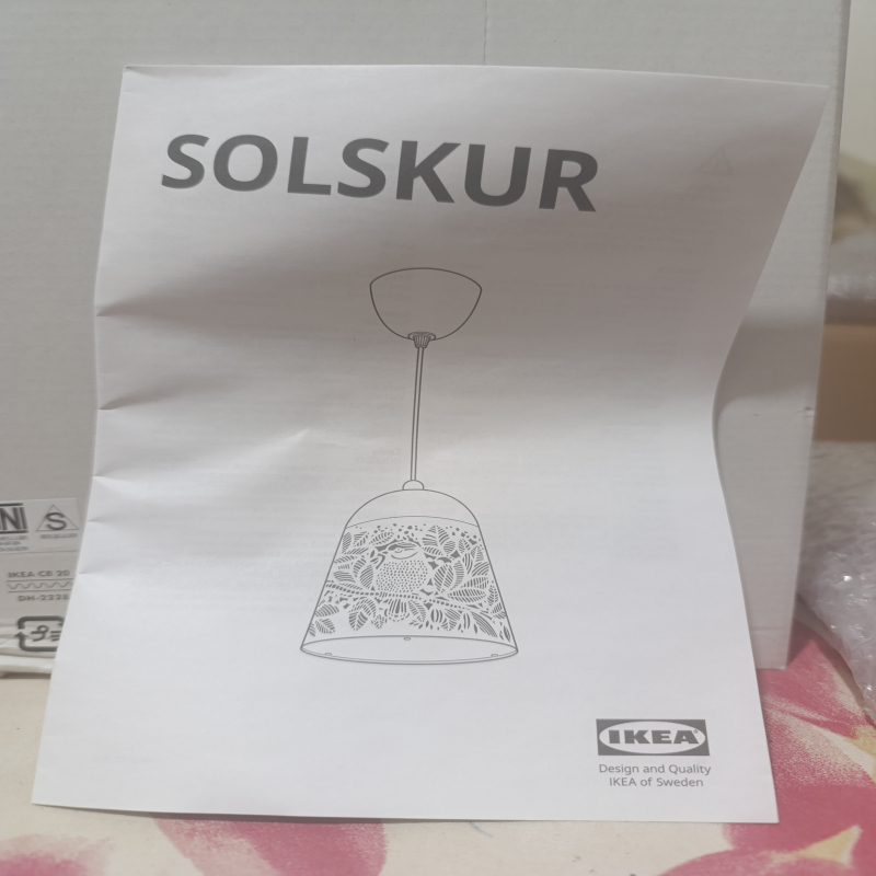 لوستر ایکیا مدل SOLSKUR