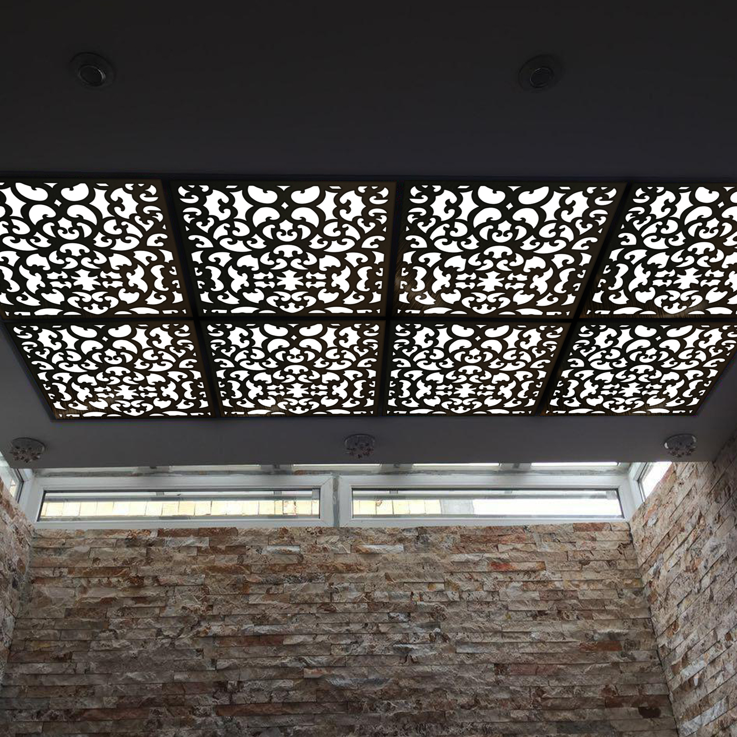 تایل سقفی آسمان مجازی بنی دکو مدل MC16 اندازه 60x60 سانتی متر مجموعه 4 عددی