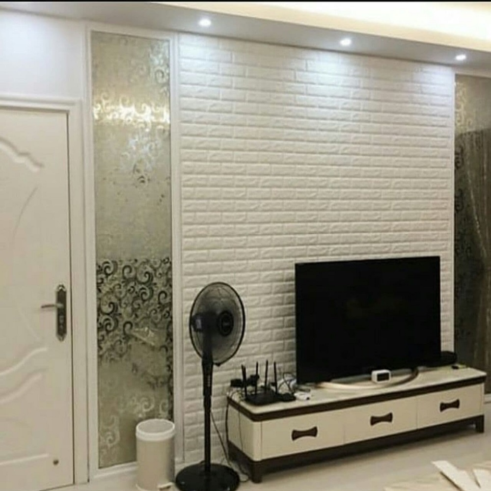 دیوارپوش مدل فومی طرح آجری بسته 6 عددی