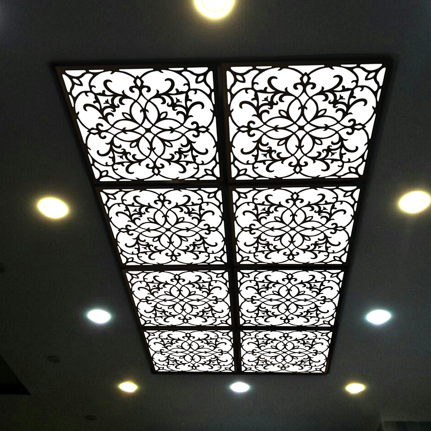 تایل سقفی آسمان مجازی بنی دکو مدل MC47 اندازه 60x60 سانتی متر مجموعه 4 عددی
