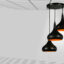 چراغ آویز رایکا مدل شیپوری کد ROS883