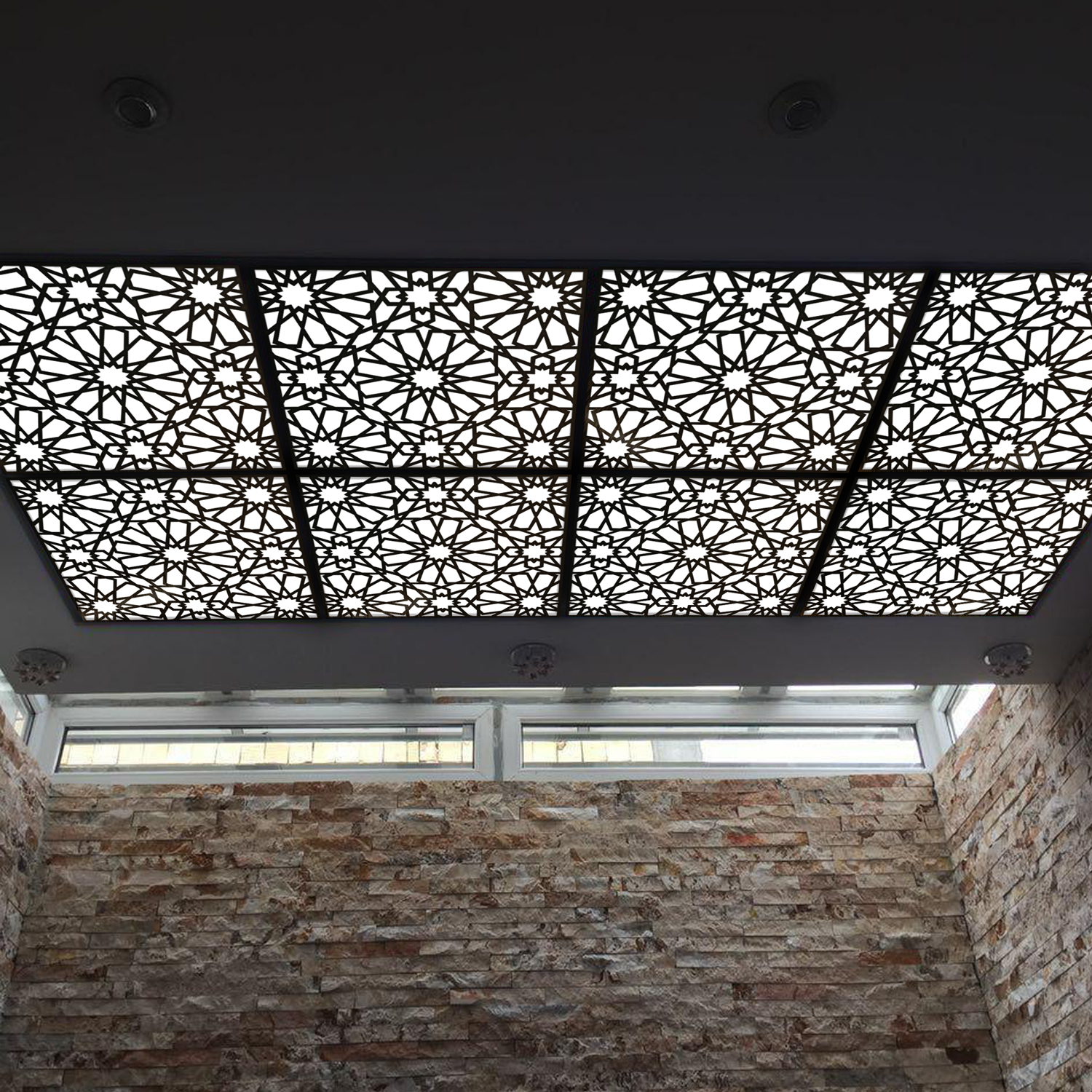 تایل سقفی آسمان مجازی بنی دکو مدل مدل MC04 اندازه 60x60 سانتی متر
