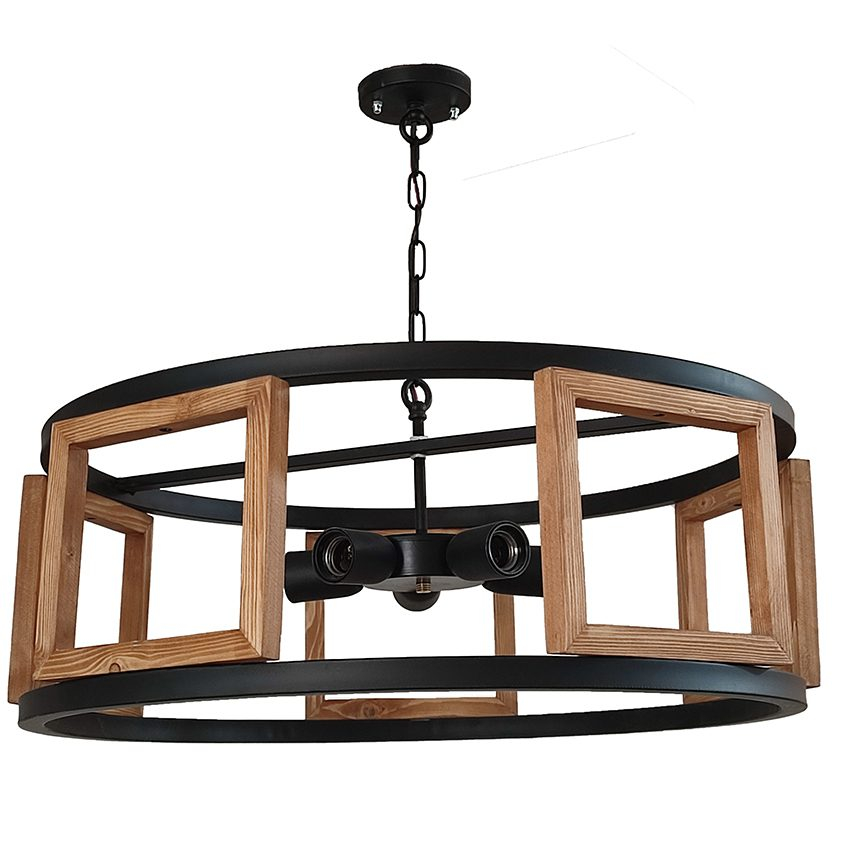 چراغ آویز پنج شعله رهام نور مدل R514/5