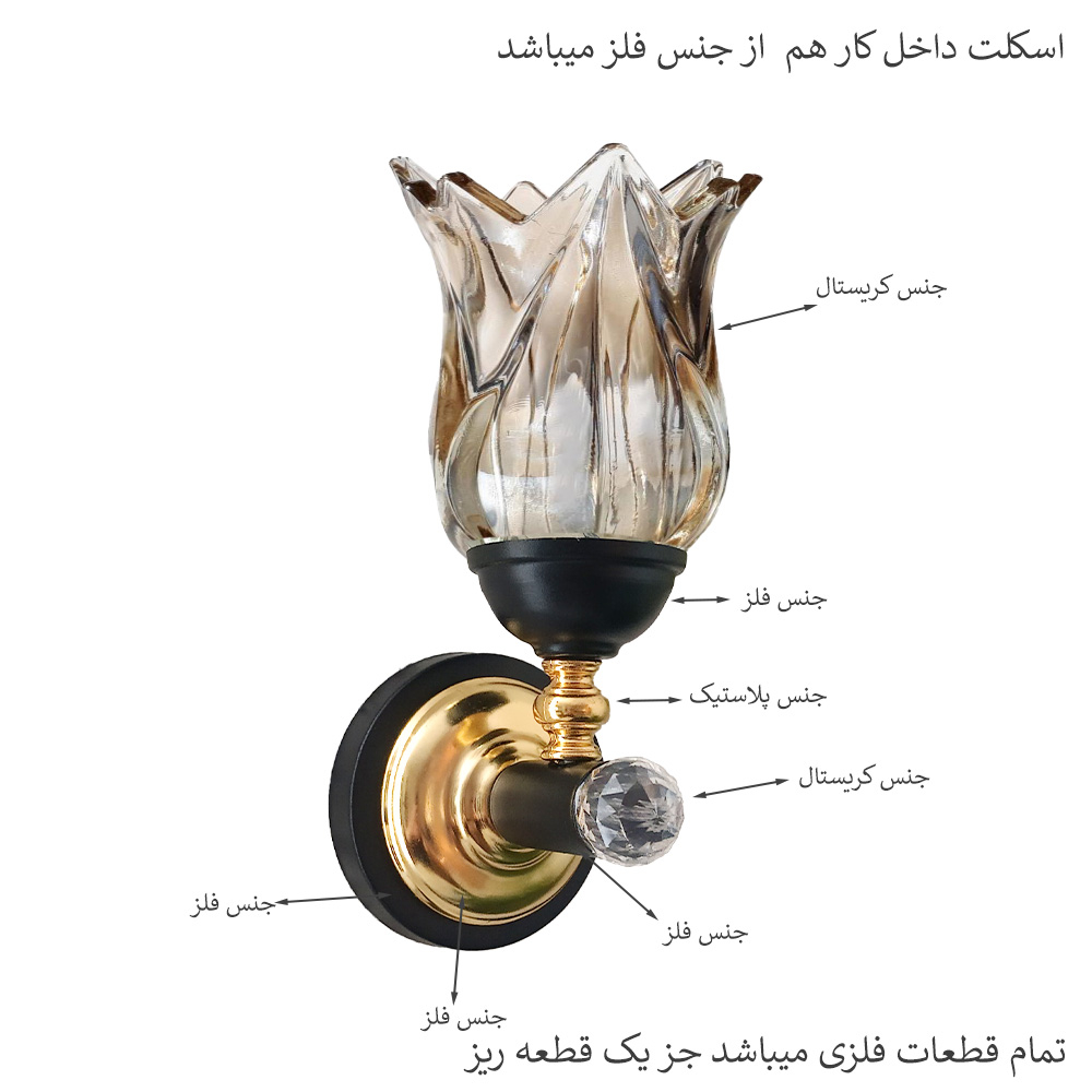 لوستر دیواری مدل زمرد