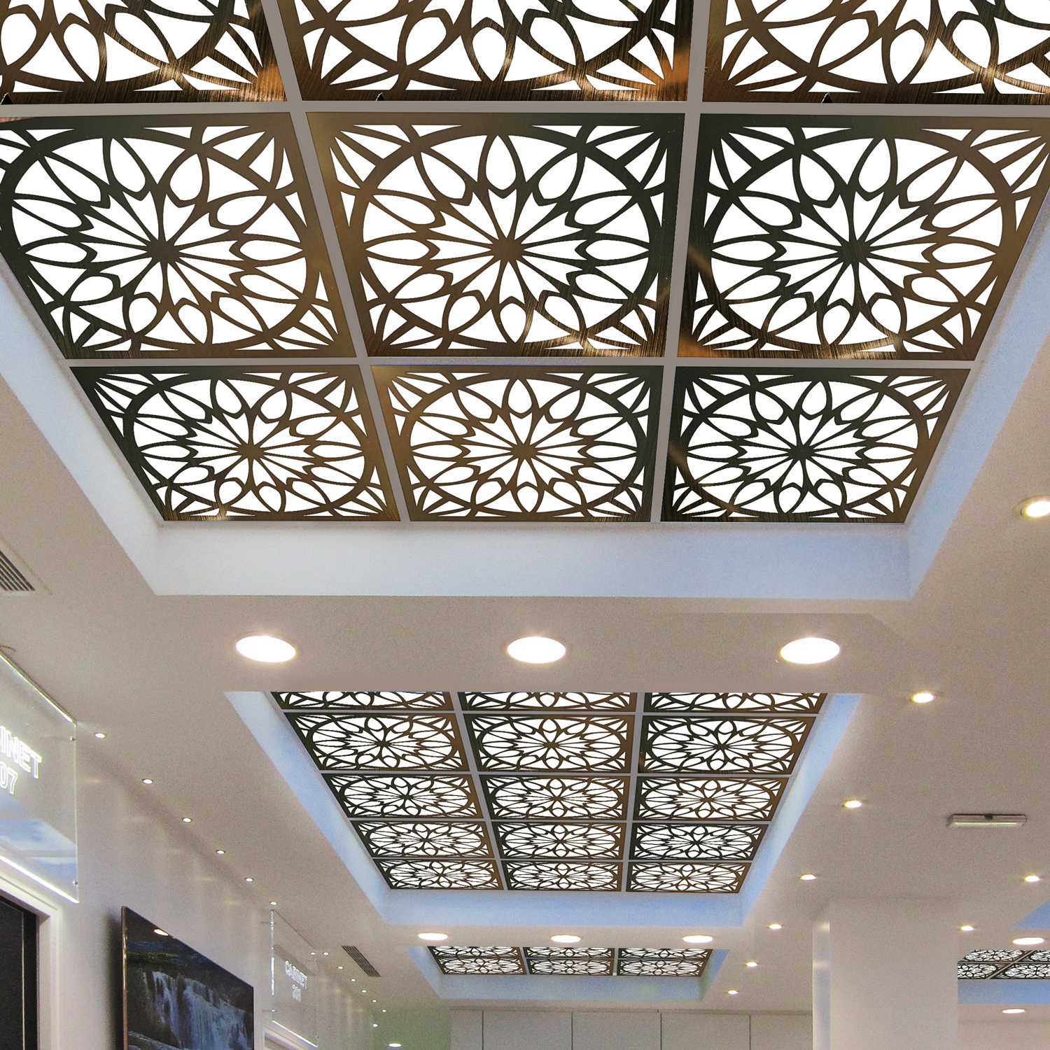 تایل سقفی آسمان مجازی بنی دکو مدل MC57 اندازه 60x60 سانتی متر بسته 4 عددی