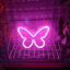 چراغ دیواری مدل تابلو نئون فلکسی نیونی طرح پروانه butterfly