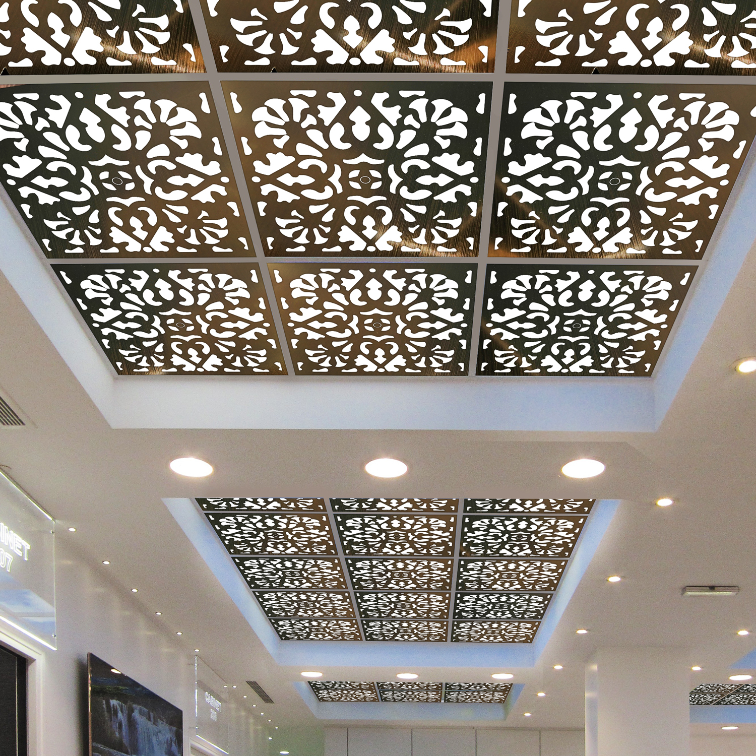 تایل سقفی آسمان مجازی بنی دکو مدل MC24 اندازه 60x60 سانتی متر مجموعه 4 عددی