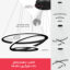 لوستر چشمه نور مدل مدرن کد F6602-BK