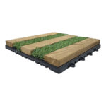 کفپوش مدل تایل ترمو چمن 5 ردیفه سایز 30x30 سانتی متر بسته 6 عددی