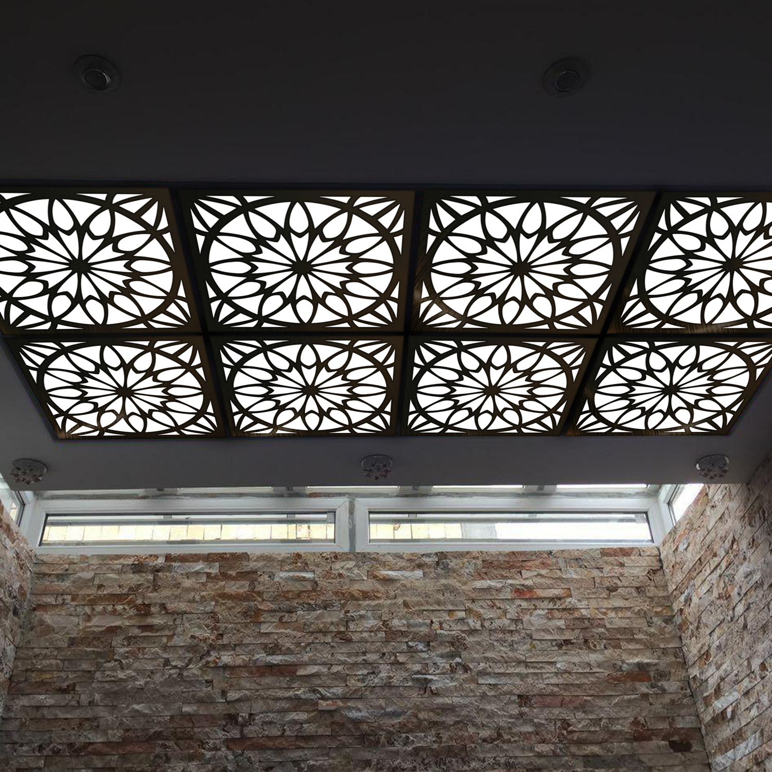 تایل سقفی آسمان مجازی بنی دکو مدل MC57 اندازه 60x60 سانتی متر بسته 4 عددی
