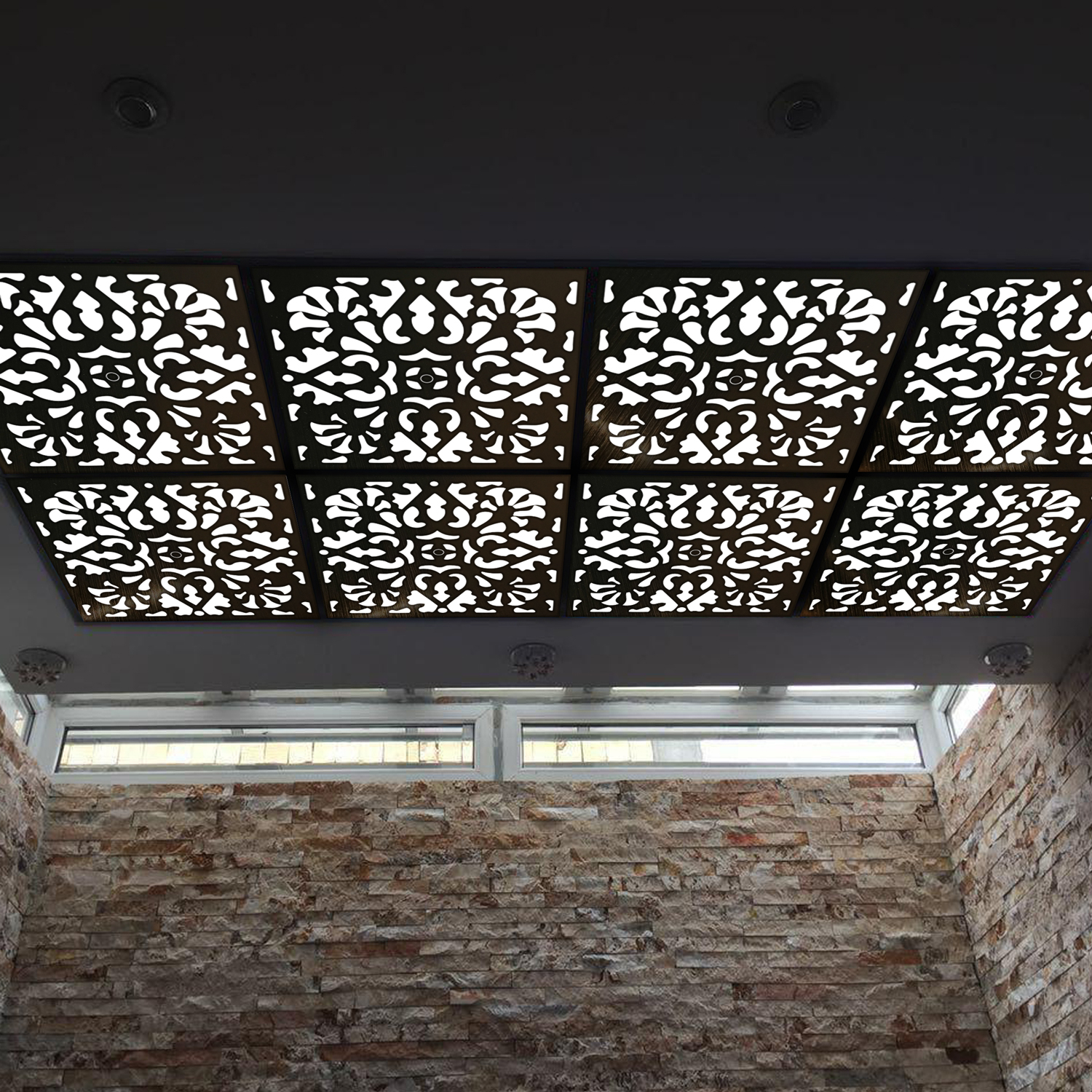 تایل سقفی آسمان مجازی بنی دکو مدل MC24 اندازه 60x60 سانتی متر مجموعه 4 عددی