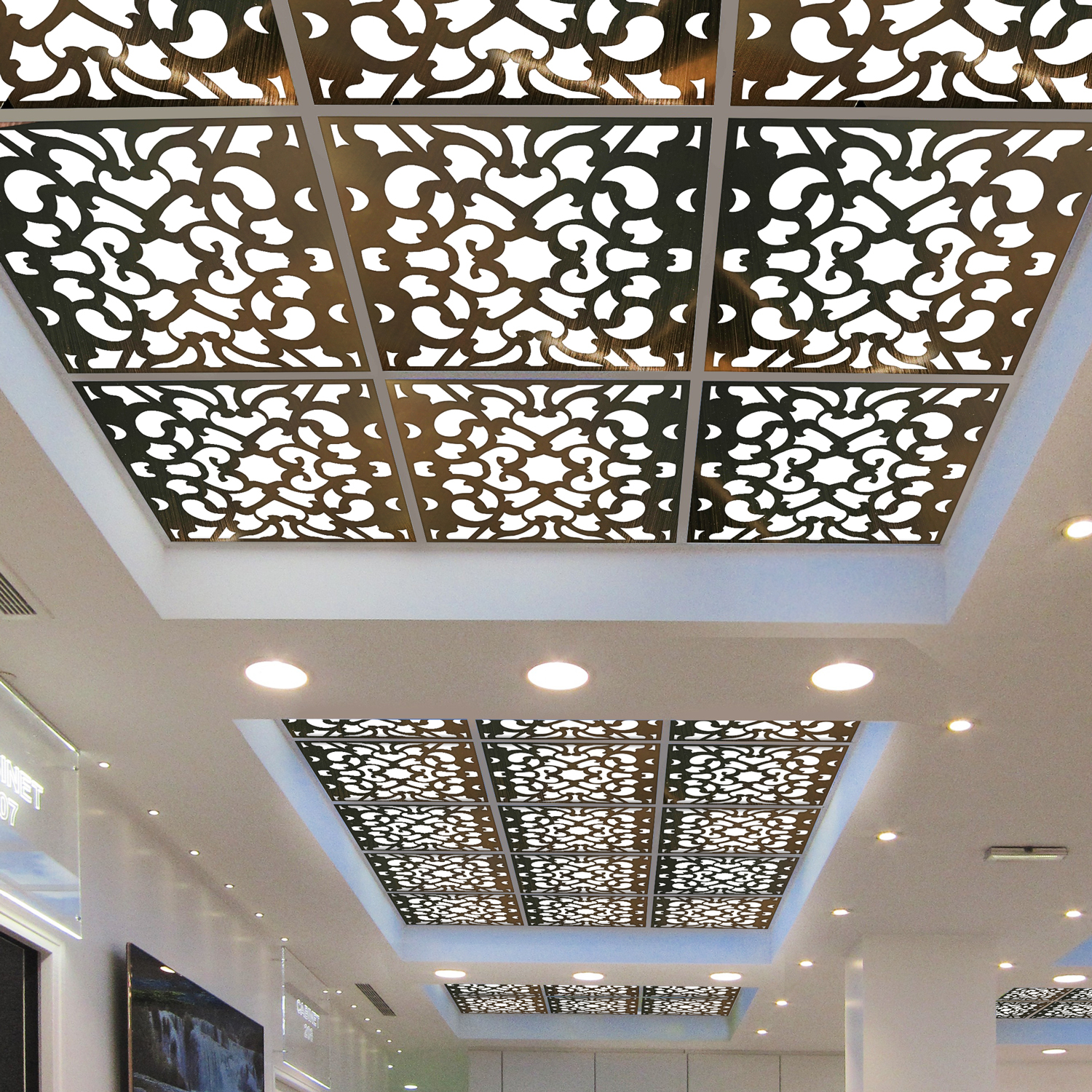 تایل سقفی آسمان مجازی بنی دکو مدل MC28 سایز 60x60 سانتی متر