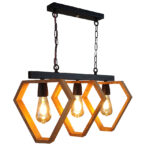 چراغ آویز سه شعله رهام نور مدل R507/3