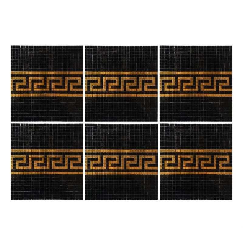 دیوارپوش مدل تایل بین کابینتی پشت چسبدار کد 10025 بسته 6 عددی