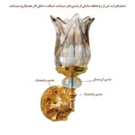 لوستر دیواری مدل کریستال