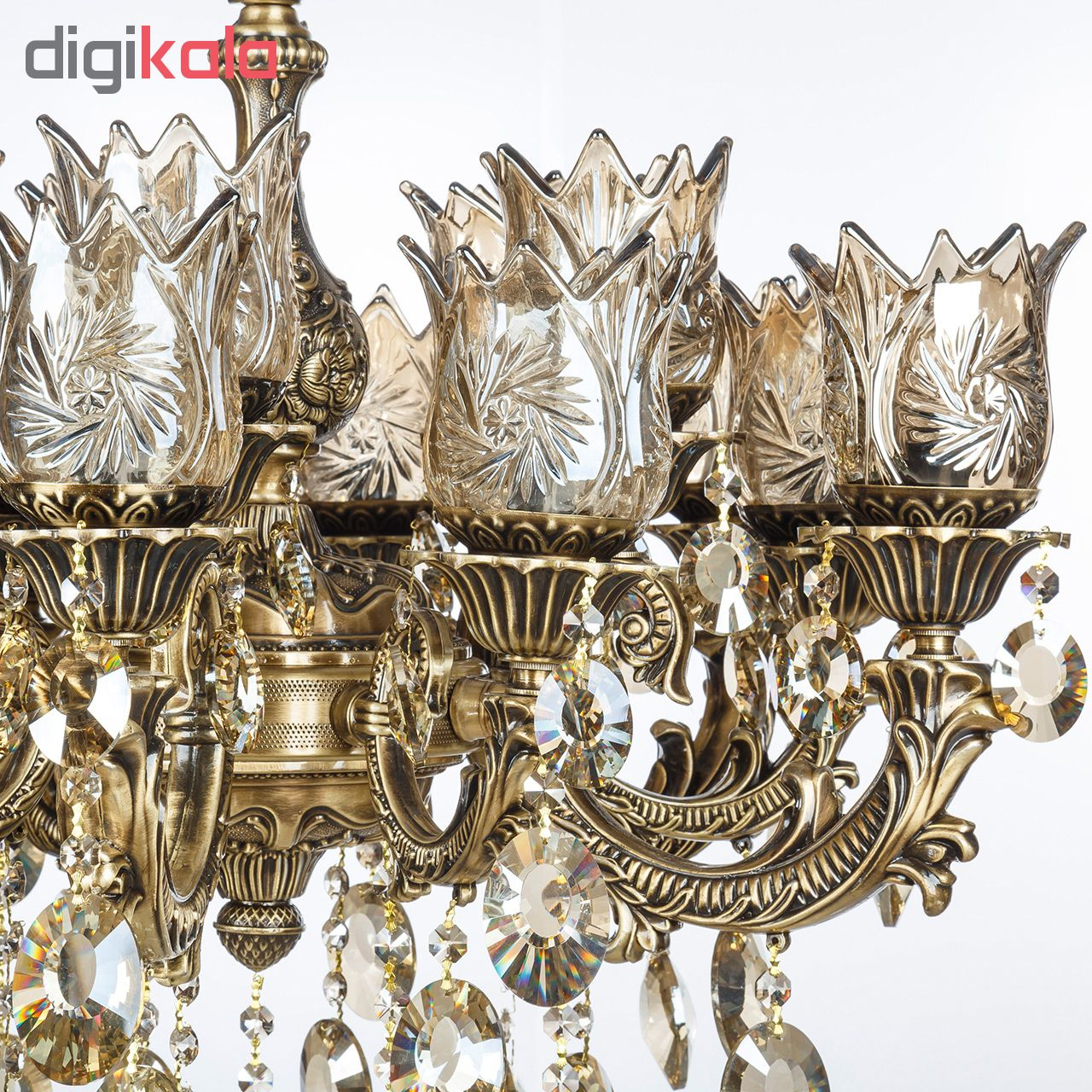 لوستر 18 شعله چشمه نور مدل M3410/6-12-A