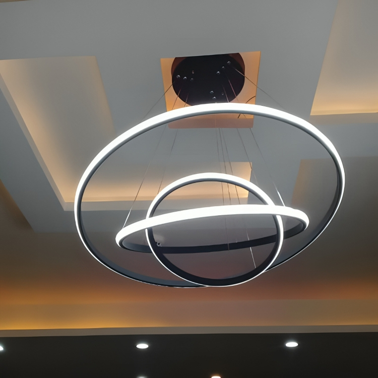 لوستر آویز شاهان تک مدل three circles2