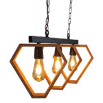 چراغ آویز سه شعله رهام نور مدل R507/3