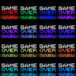 چراغ رومیزی مدل گیمینگ 8 بیت طرح GAME OVER