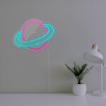 چراغ دیواری نئون دیزاین طرح Planet_PN - تصویر 4