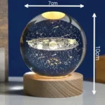 چراغ خواب مدل گوی کریستالی منظومه شمسی 3D - تصویر 9