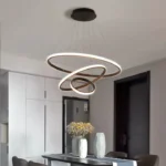 لوستر مدل سه حلقه آویز مدرن کد OBM301 - تصویر 4