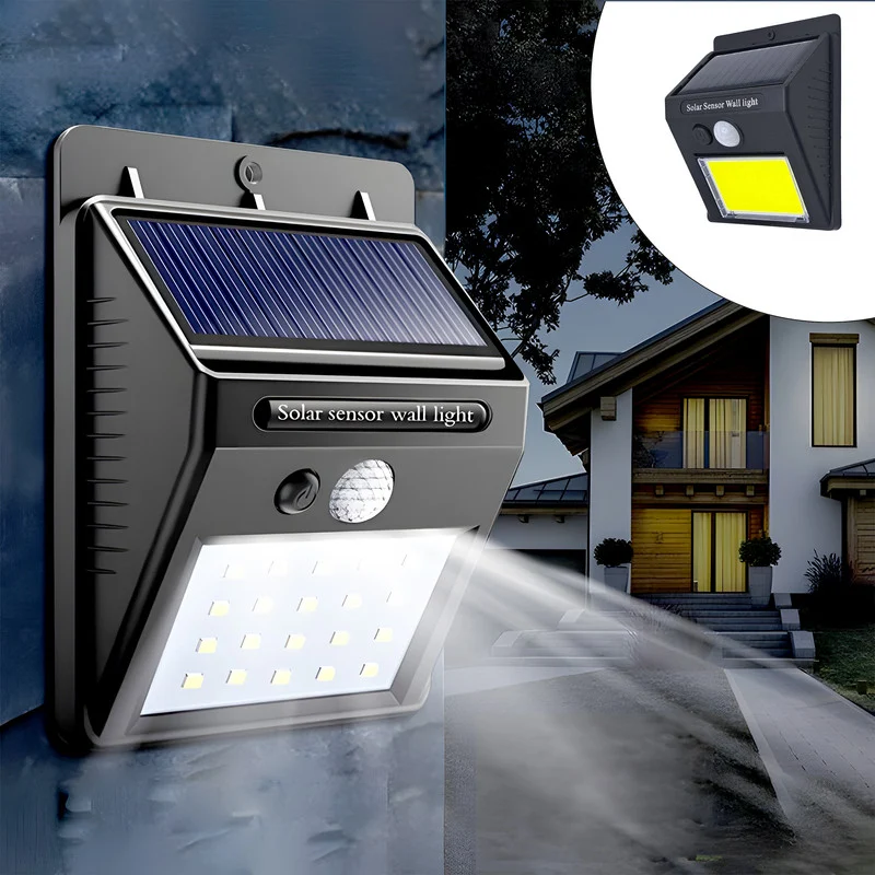 1d1d1068c79dc6b4b70ab217d945962c77ac6fd3_1739778741 لامپ خورشیدی مدل Solar Sensor Wall Light کد 30Lamp - تصویر 1
