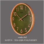 ساعت دیواری کوارتز لوتوس مدل WD-1326-WAL/GREEN - تصویر 4