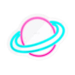 چراغ دیواری نئون دیزاین طرح Planet_PN - تصویر 2
