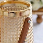 گلدان دکوری مدل هیرا طرح دسته چرمی - تصویر 5