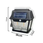 چراغ پارکی خورشیدی مدل HW999-2W - تصویر 2