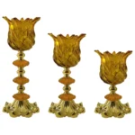 شمعدان مدل رومیزی پیچی کد 001 بسته 3 عددی - تصویر 5