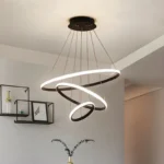 لوستر مدل سه حلقه آویز مدرن کد OBM301 - تصویر 3