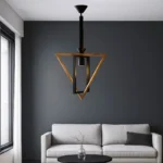 چراغ آویز شاهان تک مدل WOOD1 - تصویر 2