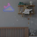چراغ دیواری نئون دیزاین طرح Cloud-Vs-Moon_MLC - تصویر 4