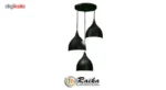 لوستر رایکا 3 شعله مدل شیپوری کوتاه کد ROS760 - تصویر 2