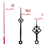 موتور و عقربه ساعت دیواری مدل 4044 مجموعه 14 عددی - تصویر 4