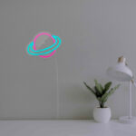 چراغ دیواری نئون دیزاین طرح Planet_PN - تصویر 4