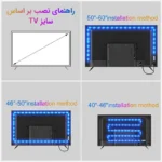 ریسه ال ای دی مدل RGB مولتی کالر بک لایت طول 3 متر - تصویر 4