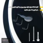 چراغ دیواری نئون دیزاین طرح Chang-BL_PR - تصویر 11
