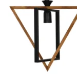 چراغ آویز شاهان تک مدل WOOD1 - تصویر 4