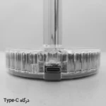 چراغ رومیزی مدل منشوری ریموت دار طرح لمسی شارژی کد RGB - تصویر 5