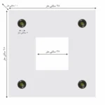 کناف پیش ساخته سقف مدل آرک طرح مربع کد AR 07 - تصویر 2