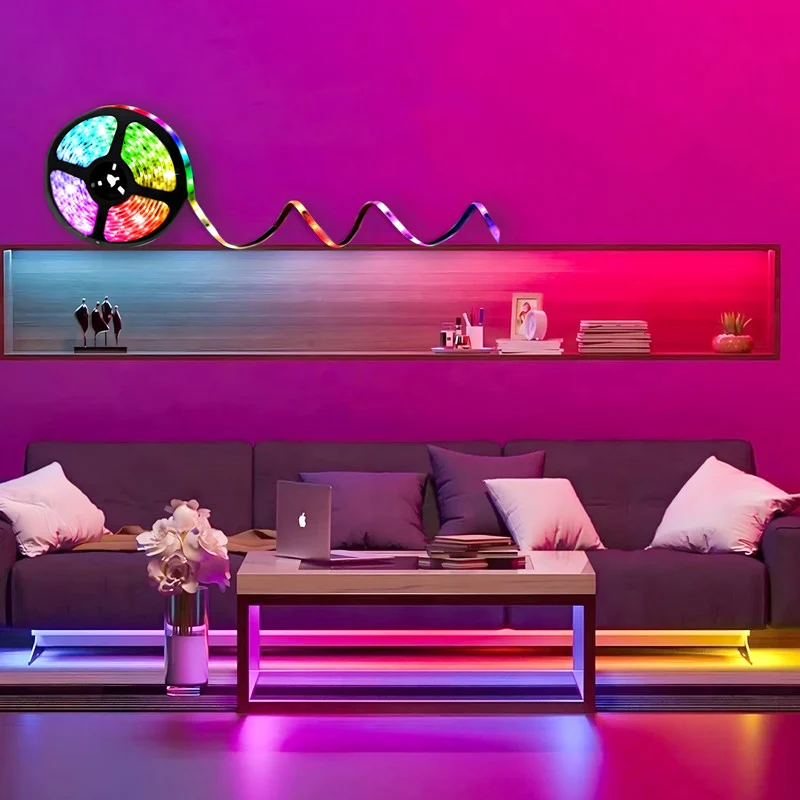 5797bded8454866ed9c53429566c7feb406a7c5e_1739622481 ریسه ال ای دی ضد آب لومینوس مدل RGB 2835 Gaming طول 5 متر - تصویر 1