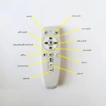 چراغ دیواری پادینا مدل مدرن کریستالی کد HBi20 - تصویر 3