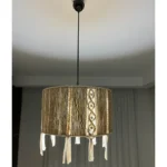 لوستر بافتنی مدل مراکشی هندسی کد 3520 - تصویر 2