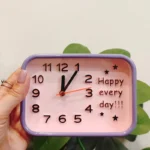 ساعت رومیزی عقربه‌ای مدل HAPPY کد 2302 - تصویر 4
